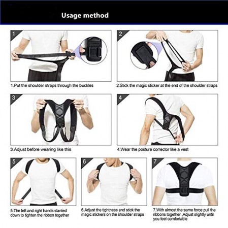 Universal  Posture Corrector ,Pain Relief From Neck, Back & Shoulder,Adjustable back brace