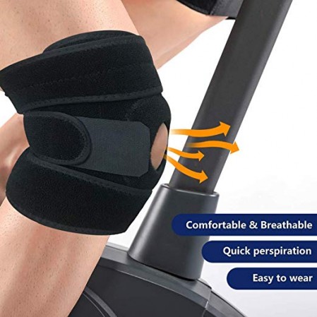 Adjustable Open Patella Knee Support for Arthritis Sports with Adjustable & Breathable Neoprene