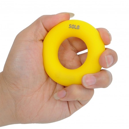 Custom Forearm and Finger Strengthener Exercise Silicone Rings Resistance Levels Pinch and Crush Ball Ring Hand Grip Ring