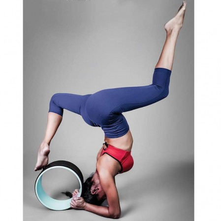 Yoga Wheel Prop for Stretching  Back Pain Pilates Bends Massage Roller