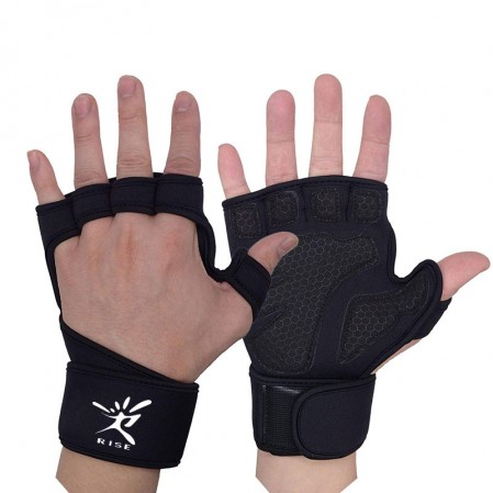 Custom Half finger Gym fitness Weightlifting Gloves Men & Women, Workout Gloves with Wrist Support