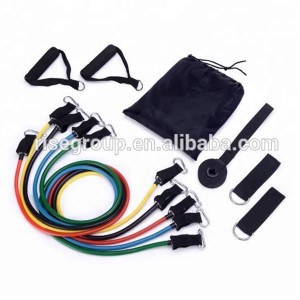 exercise 11 piece resistance tube set