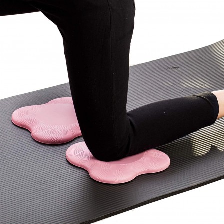 Yoga Knee PU Pads Support for Yoga and Pilates Exercise, Cushion for Knees,Elbow and Head 2 Packs