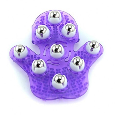 Shaped Massage Glove with Roller Ball