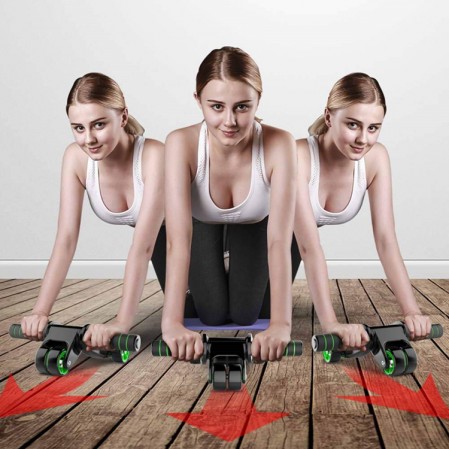 OEM custom AB Wheel Roller Kit,Exercise Roller with Resistance Band and Knee Pad for Abdominal Core Workout