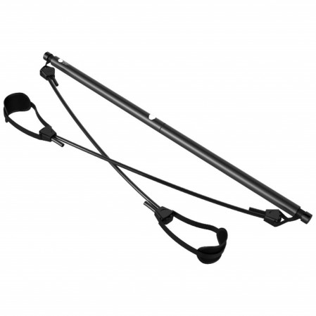 Pilates Bar yoga Kit With Resistance Band, Adjustable Pilates Exercise Stick Toning Bar