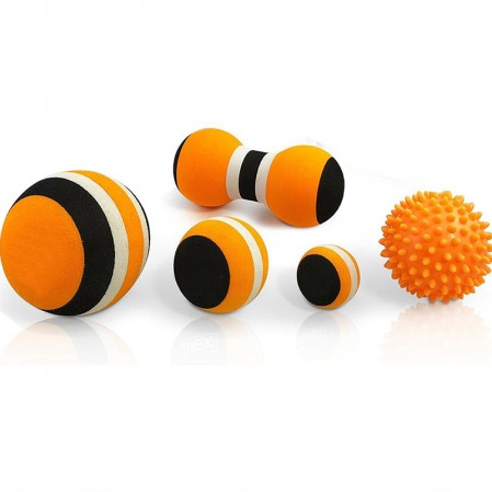 EVA foam massage ball set spiky massage ball peanut ball