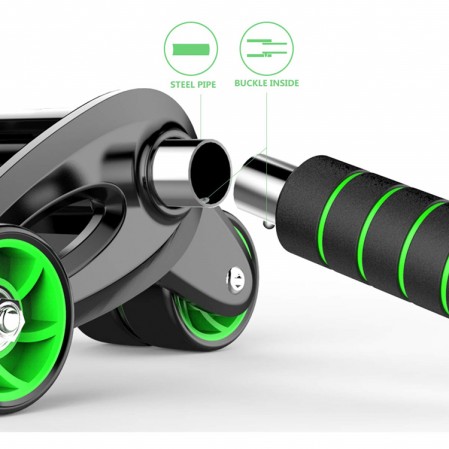 OEM custom AB Wheel Roller Kit,Exercise Roller with Resistance Band and Knee Pad for Abdominal Core Workout