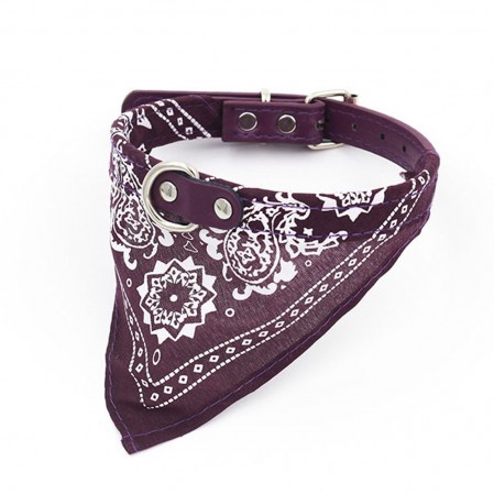 5 Pack Dog Bandana with Adjustable Buckle, Handmade Dog Collar