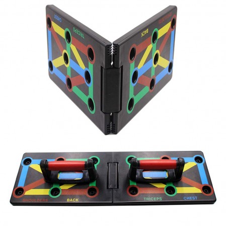Push Up Board System, 12-in-1 Body Building Exercise Tools Color-Coded Push Up Board System