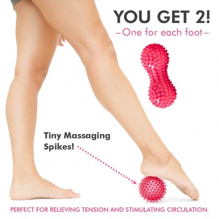 Spiky ball Peanut Massager ball Set for Deep Tissue Reflexology