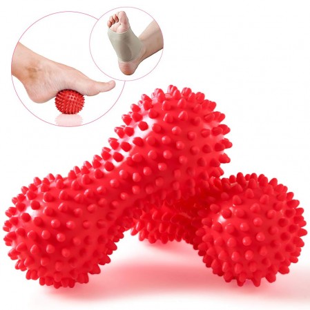 Spiky ball Peanut Massager ball Set for Deep Tissue Reflexology