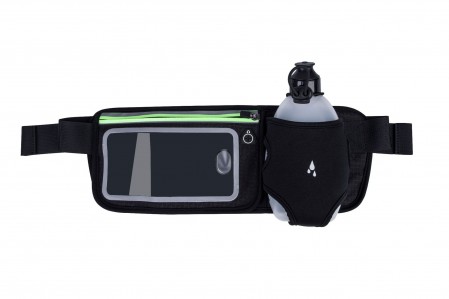Running Belt Multifunctional Zipper Pockets Waterproof Waist Bag with Water Bottle