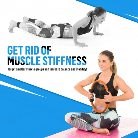 Pilates Yoga Ring with resistance band