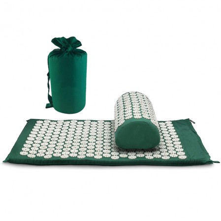 Foot Back and Neck Pain Relief Acupressure Mat and Pillow Set Foot Muscle Acupressure Massage Mat