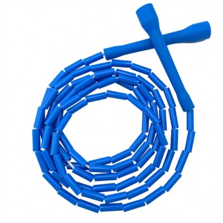 Segmented Beaded Skipping Jump Ropes with Unbreakable Handles