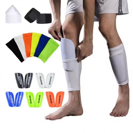 Custom elastic shin guard socks soccer stay sleeves for football