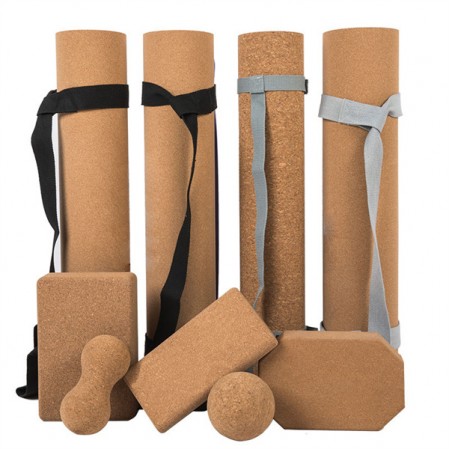 Natural Organic Eco Friendly 100% Cork Rubber 5mm Yoga Mat