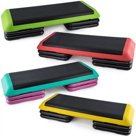 Adjustable pvc aerobic exercise step board steps for gym exercise