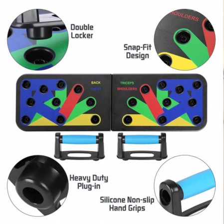 Foldable Push Up Board Folding Training Board Push Up Board