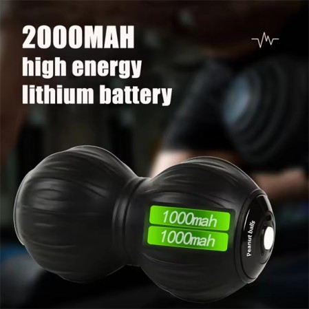 Natural cork gym vibrating peanut shape exercise massage yoga ball