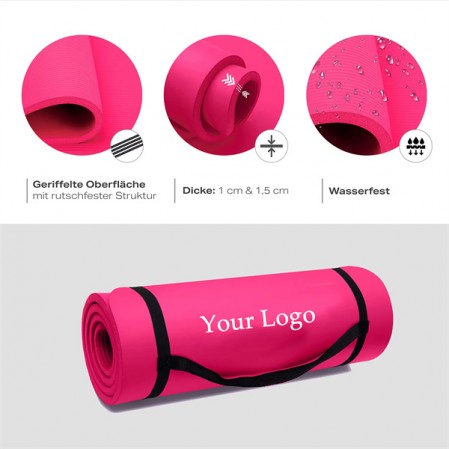 Wholesale 10mm thick non slip eco-friendly NBR Yoga Mats