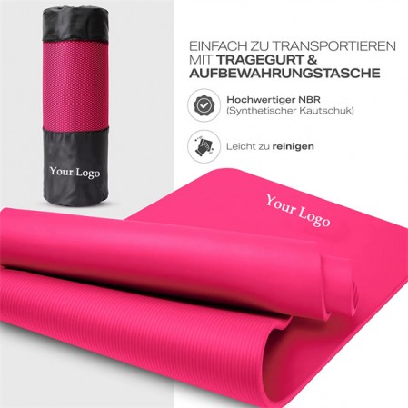 Wholesale 10mm thick non slip eco-friendly NBR Yoga Mats