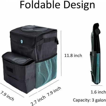 Car Storage Basket Interior Rubbish Container For Waste Organizer