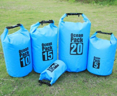 Beach Gear 500d Pvc 2l 5l 10l 20l Waterproof Dry Bag