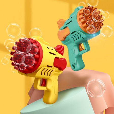 Birthday Gifts Bubble Gun Kids Toys Automatic Soap Rocket Bubbles Machine