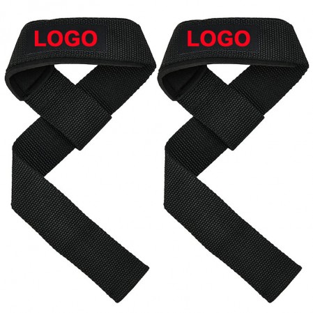 Wholesale Fitness Wrist Cotton Custom Logo Wrist Straps Weightlifting Gym Weight Lifting Straps