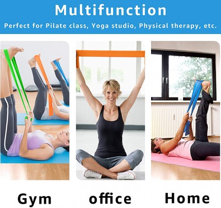 0.15mm 1.0mm Latex Elastic Yoga Pilates Band For Yoga Fitness
