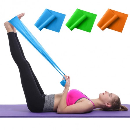 0.15mm 1.0mm Latex Elastic Yoga Pilates Band For Yoga Fitness