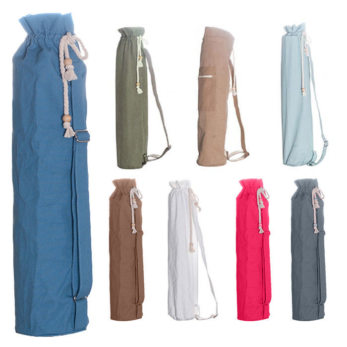 China Cheap price Yoga Knee Pad -
 70×14cm Eco friendly Cotton Canvas Yoga Mat Carrying bag with Drawstring  – Rise Group