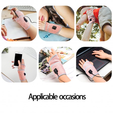 15s Fast Electric gym Heat Hand Wrist straps Heated Brace Arthritis Wrist support with Auto Shut Off Heating Pad