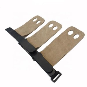 Adjustable Natural Leather Hand Grips for weightlifting
