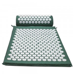 Superior muscle relaxation acupressure mat and pillow set