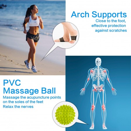 Plantar Fasciitis Night Splint with spiky ball arch supports