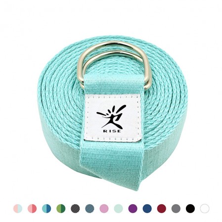 Custom Adjustable D-Ring Buckle Yoga Stretch Strap for Daily Stretching,Yoga,Pilates