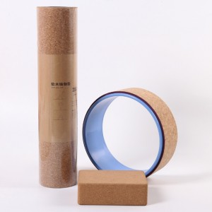 Highest quality premium stretch exercise cork yoga mat custom cork mat