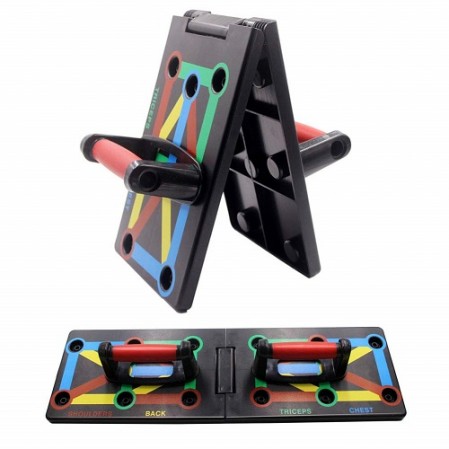 Push Up Board System, 12-in-1 Body Building Exercise Tools Color-Coded Push Up Board System