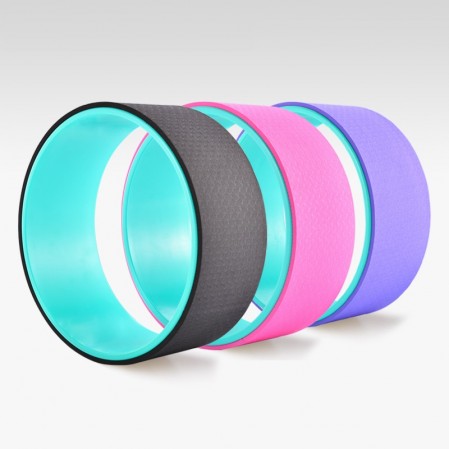 Sports Yoga Wheel  & Strap ,block Set for Back Pain, Stretching, Improving Flexibility and Backbends.