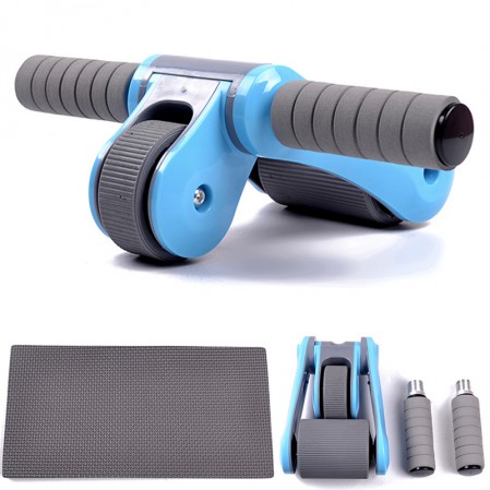 Foldable Abs Workout Kit with Knee Pad ab wheel roller