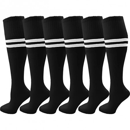 Adult Kids Breathable Sports Football Socks Knee High Soccer Socks For Team Sports Training