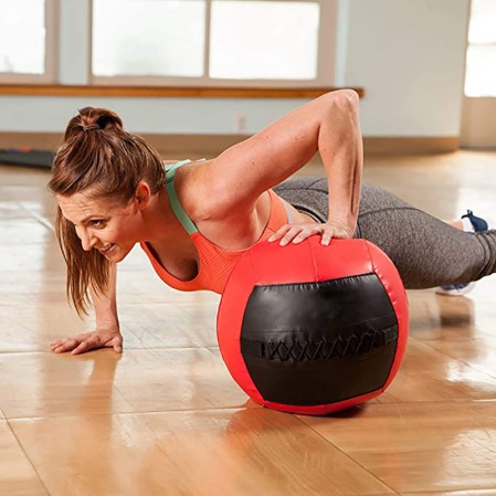 Gym Exercise Durable TPR Soft 35cm Crossfit Grip Medicine Ball For Weight Training