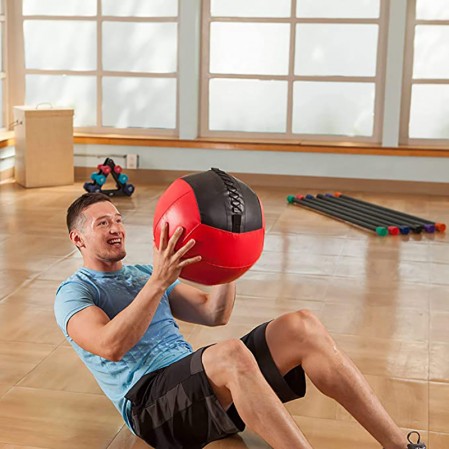 Gym Exercise Durable TPR Soft 35cm Crossfit Grip Medicine Ball For Weight Training